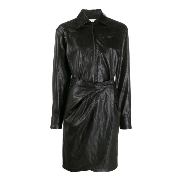 ba&sh Sophia Faux Leather Dress - Picture 8 of 9